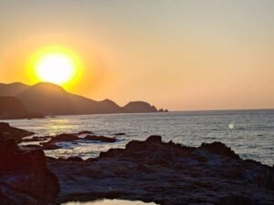 夕日